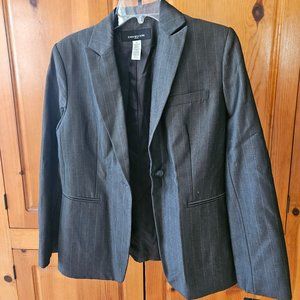Black/Dark Grey Pinstripe Blazer